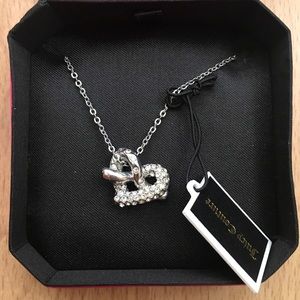 NWT juicy couture pave crystal necklace